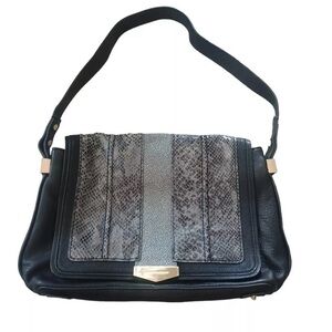 Juicy Couture | Black Faux Leather Embellished Shoulder Bag | Fair Condition